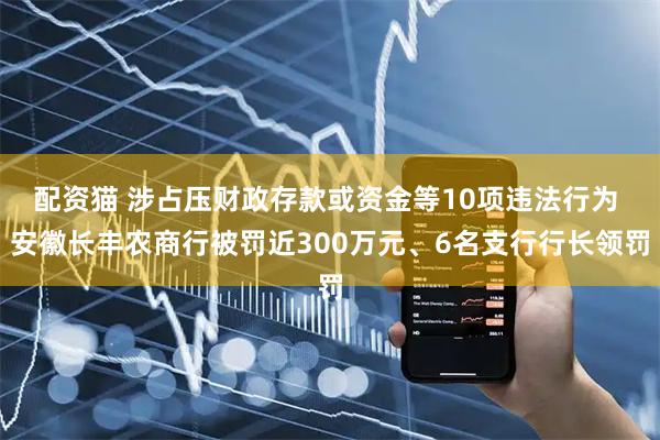 配资猫 涉占压财政存款或资金等10项违法行为 安徽长丰农商行被罚近300万元、6名支行行长领罚